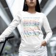 Library Card Vintage Book Due Date Bookish Rainbow Reading Unisex Long Sleeve T-Shirt