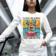 Love Reading And Giraffes Cute Giraffe Reading Book Lovers Unisex Long Sleeve T-Shirt Love Reading And Giraffes Cute Giraffe Reading Book Lovers Unisex Long Sleeve T-Shirt