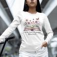 a New Chapter Begins Retired 2025 Floral Book Retirement Unisex Long Sleeve T-Shirt
