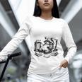 Raccoon Reading A Book Vintage Trash Reader Unisex Long Sleeve T-Shirt