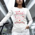 Read Your Heart Out Teacher Valentines Day Reading Book Love Premium Tri-Blend Unisex Long Sleeve T-Shirt