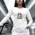 I Read Past My Bedtime Reading Sloth Book Lover Unisex Long Sleeve T-Shirt