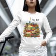 Reading Books Librarian Reader Nerd I'm Ok Teacher School Unisex Long Sleeve T-Shirt