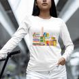 Reading Books Librarian Reader Nerd I'm Ok Teacher Unisex Long Sleeve T-Shirt
