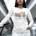 Reading All The Way Christmas Book Lover For Women And Teens Unisex Long Sleeve T-Shirt