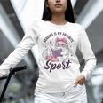 Reading Is My Favorite Sport Saying Cat And Book Lover Unisex Long Sleeve T-Shirt Reading Is My Favorite Sport Saying Cat And Book Lover Unisex Long Sleeve T-Shirt