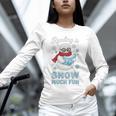 Reading Is Snow Much Fun Book Lover Winter Snowman Humor Unisex Long Sleeve T-Shirt Reading Is Snow Much Fun Book Lover Winter Snowman Humor Unisex Long Sleeve T-Shirt