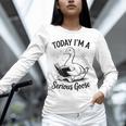 Today I'm A Serious Goose Animal Reading Book Lovers Unisex Long Sleeve T-Shirt Today I'm A Serious Goose Animal Reading Book Lovers Unisex Long Sleeve T-Shirt