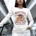 Vintage Retro North Pole Book Club Hot Cocoa Unisex Long Sleeve T-Shirt Vintage Retro North Pole Book Club Hot Cocoa Unisex Long Sleeve T-Shirt