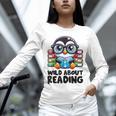 Wild About Reading Book Lover Penguin Unisex Long Sleeve T-Shirt
