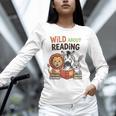 Wild About Reading Zoo Animals For Bookworm Book Reader Unisex Long Sleeve T-Shirt Wild About Reading Zoo Animals For Bookworm Book Reader Unisex Long Sleeve T-Shirt