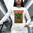 Zombie Tee Horror Movie Poster Vintage Comic Book Graphic Premium Unisex Long Sleeve T-Shirt
