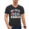 100 Days In The Books School Reading Celebration Men's V-Neck T-Shirt 100 Days In The Books School Reading Celebration Men's V-Neck T-Shirt