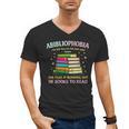 Abibliophobia Bibliophilia Abibliophobia Book Lovers Men's V-Neck T-Shirt
