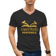 Academy Of Bookcraft Cute Wizard Cat Magic Books Men's V-Neck T-Shirt Academy Of Bookcraft Cute Wizard Cat Magic Books Men's V-Neck T-Shirt