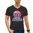 Adorable Book Lover Octopus With Reading Glasses Cute Men's V-Neck T-Shirt Adorable Book Lover Octopus With Reading Glasses Cute Men's V-Neck T-Shirt