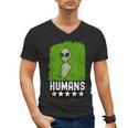 Alien Avoids Humans Sarcastic Introvert Humor Men's V-Neck T-Shirt Alien Avoids Humans Sarcastic Introvert Humor Men's V-Neck T-Shirt