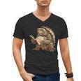 Alligator Snapping Turtle Reading A Book Men's V-Neck T-Shirt Alligator Snapping Turtle Reading A Book Men's V-Neck T-Shirt
