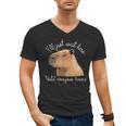Antisocial Introvert Capybara Sarcastic Humor Men's V-Neck T-Shirt Antisocial Introvert Capybara Sarcastic Humor Men's V-Neck T-Shirt