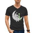 Astronaut Reading Book To Alien Moon Space Book Lover Men Men's V-Neck T-Shirt Astronaut Reading Book To Alien Moon Space Book Lover Men Men's V-Neck T-Shirt