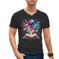 Astronomy Space Lover Books Bookworm Men's V-Neck T-Shirt
