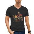 Attila The Hun Reading A Book Men's V-Neck T-Shirt Attila The Hun Reading A Book Men's V-Neck T-Shirt