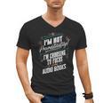 Audiobook Lover I’m Not Procrastinating Book Humor Men's V-Neck T-Shirt
