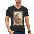 The Aunt Tarot Card Women Skeleton Aunty Book Lover Men's V-Neck T-Shirt