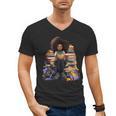 Back To School Afro Melanin Girl Reading Book Bookworm Men's V-Neck T-Shirt