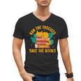 Ban The Fascist Save The Books For a Book Fan Men's V-Neck T-Shirt