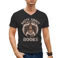 Batty About Books Reading Book Lover Men Women Distressed Men's V-Neck T-Shirt
