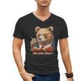 Bear Reading Book Glasses Library Zoo Teacher School Animal Men's V-Neck T-Shirt