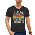 I Like Big Books And I Cannot Lie Bookworm Reading Teacher Men's V-Neck T-Shirt