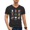BLM Human Rights Feminism Trans Science Books LGBTQ Quote Men's V-Neck T-Shirt
