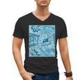 Blue Comic Book Blue Graphic Men's V-Neck T-Shirt
