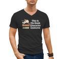 This Is My Book Character Costume Cat Men Women Kids Reading Men's V-Neck T-Shirt