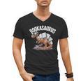 Book Dinosaur T-Rex Bookworm Dino Book Reading Men's V-Neck T-Shirt Book Dinosaur T-Rex Bookworm Dino Book Reading Men's V-Neck T-Shirt