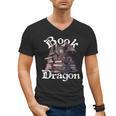 Book Dragon Book Lover Bookworm Book Reader Librarian Men's V-Neck T-Shirt