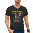 Book Dragon Mark Minson's Books Men's V-Neck T-Shirt