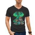 Book Dragon Reading Fantasy Men's V-Neck T-Shirt