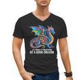 Be a Book Dragon Reading Men's V-Neck T-Shirt