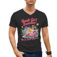 Book Girl Summer Beach Vacation Book Lover Men's V-Neck T-Shirt Book Girl Summer Beach Vacation Book Lover Men's V-Neck T-Shirt