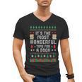 Book Lover Christmas Reader Ugly Sweater Tee Xmas New Year Men's V-Neck T-Shirt Book Lover Christmas Reader Ugly Sweater Tee Xmas New Year Men's V-Neck T-Shirt