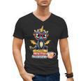 Book Lover Cute Baby Dragon Reading Men's V-Neck T-Shirt Book Lover Cute Baby Dragon Reading Men's V-Neck T-Shirt