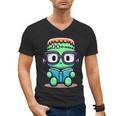 Book Lover Frankenstein's Monster With Reading Glasses Men's V-Neck T-Shirt Book Lover Frankenstein's Monster With Reading Glasses Men's V-Neck T-Shirt