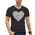 Book Lover Heart Shape Reading Librarian Library Teacher Men's V-Neck T-Shirt Book Lover Heart Shape Reading Librarian Library Teacher Men's V-Neck T-Shirt