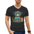 Book Lover Reading Iguana Men's V-Neck T-Shirt