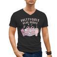Book Lover's Pretty Girl's Read Books Men's V-Neck T-Shirt