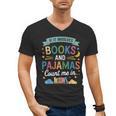 Book Lovers Reading Bedtime Cozy Pajama For Librarians Men's V-Neck T-Shirt
