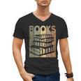 Book Reader Vintage Bookworm Retro Book Lover Men's V-Neck T-Shirt